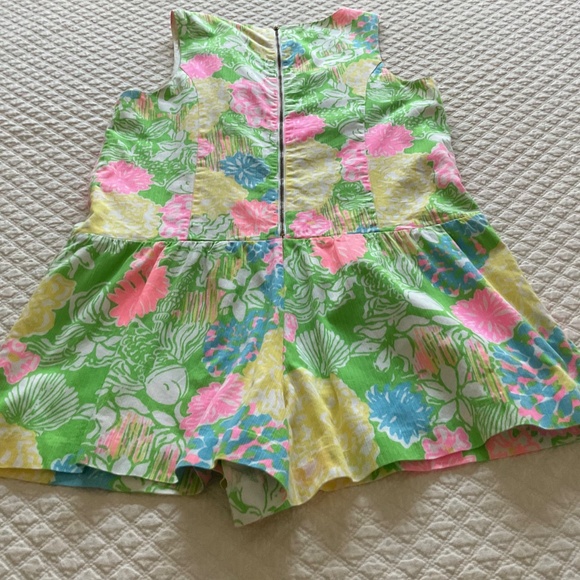 Rare Lilly Pulitzer Gianni Gretchen Romper Hibiscus Stroll - Picture 2 of 6